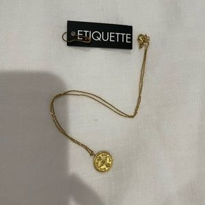 Ettiquette Boutique Gold Coin Necklace